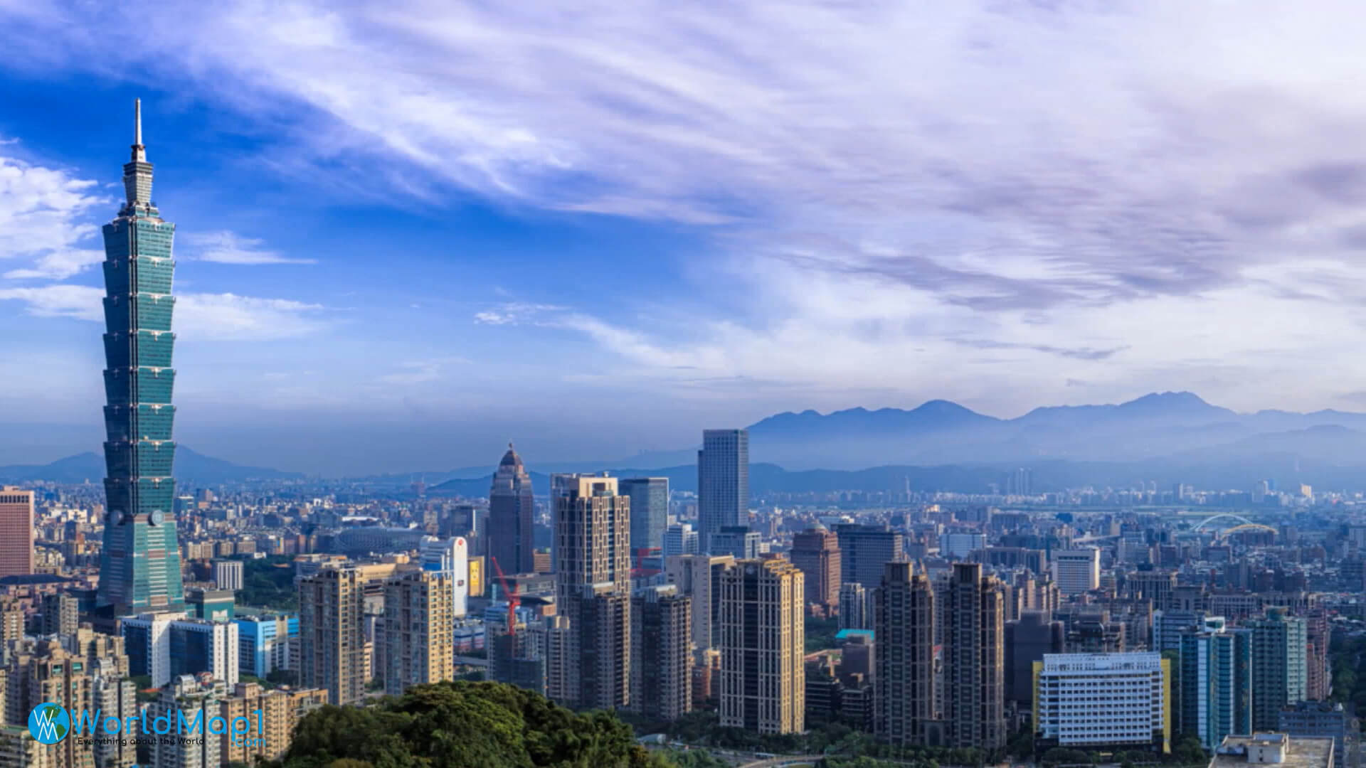 Une vue du centre de Taipei